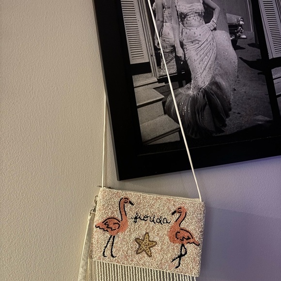 Florida Bamboo Trading Company Pink and White Flamingo - Picture 2 of 3